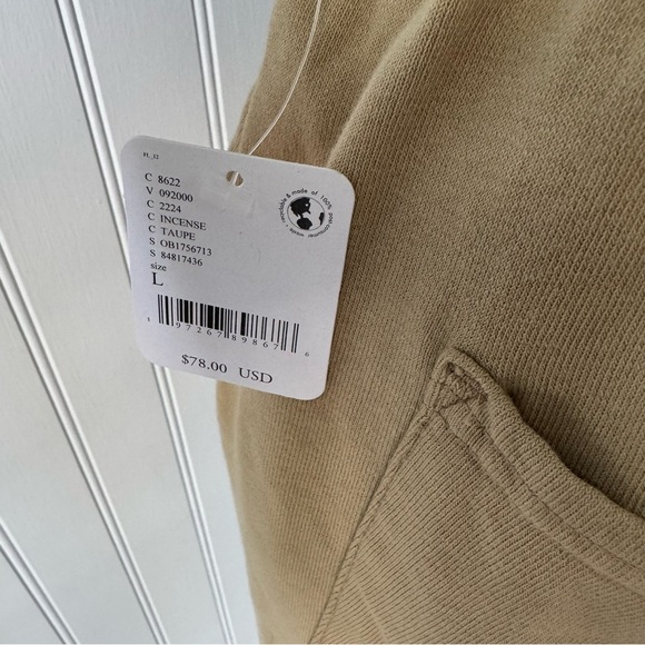 NEW Free People Comeback Jogger ~Incense Taupe ~Large - Picture 10 of 11